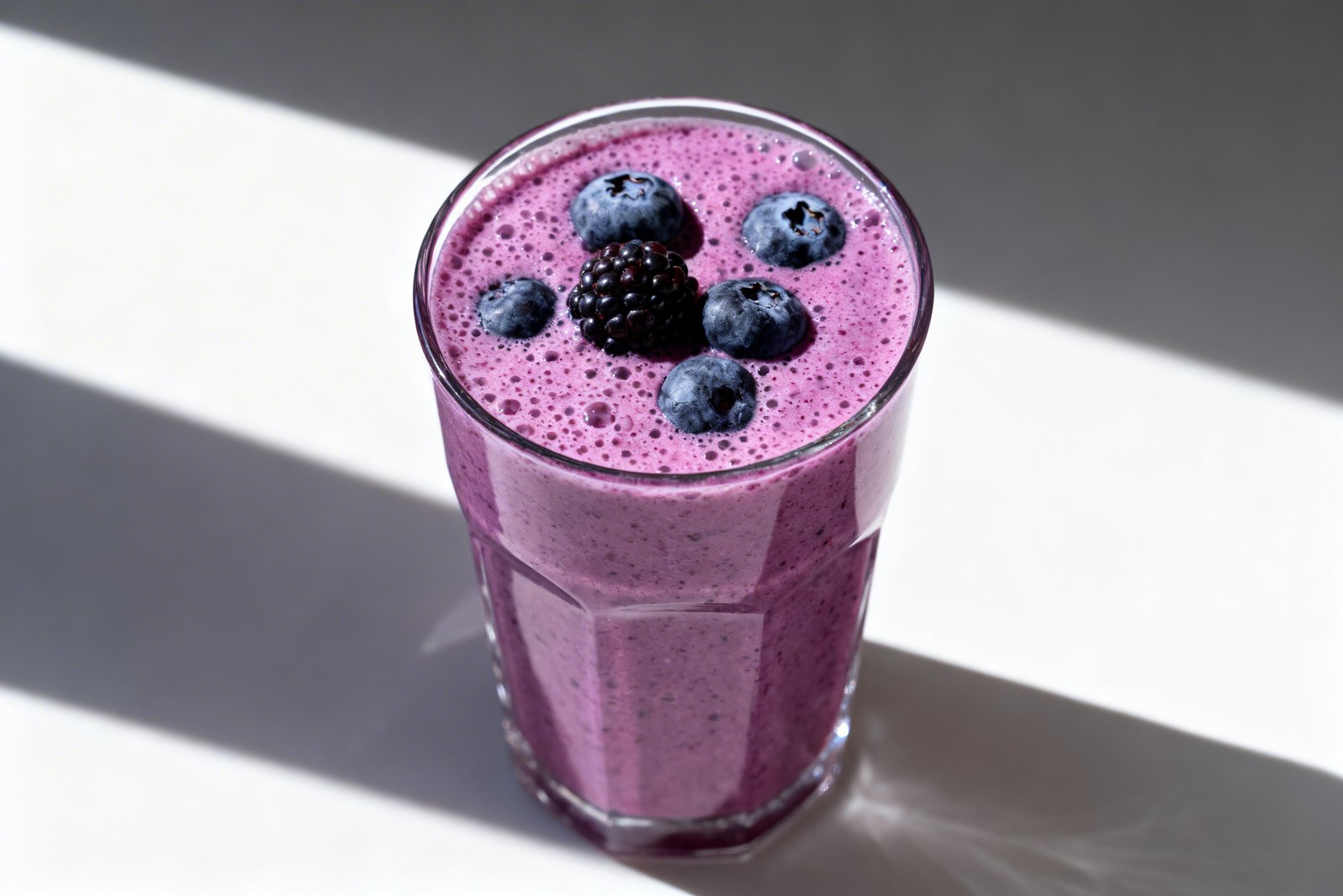 Berry Smoothie That Feels Light but Still Satisfying - berry smoothie glass