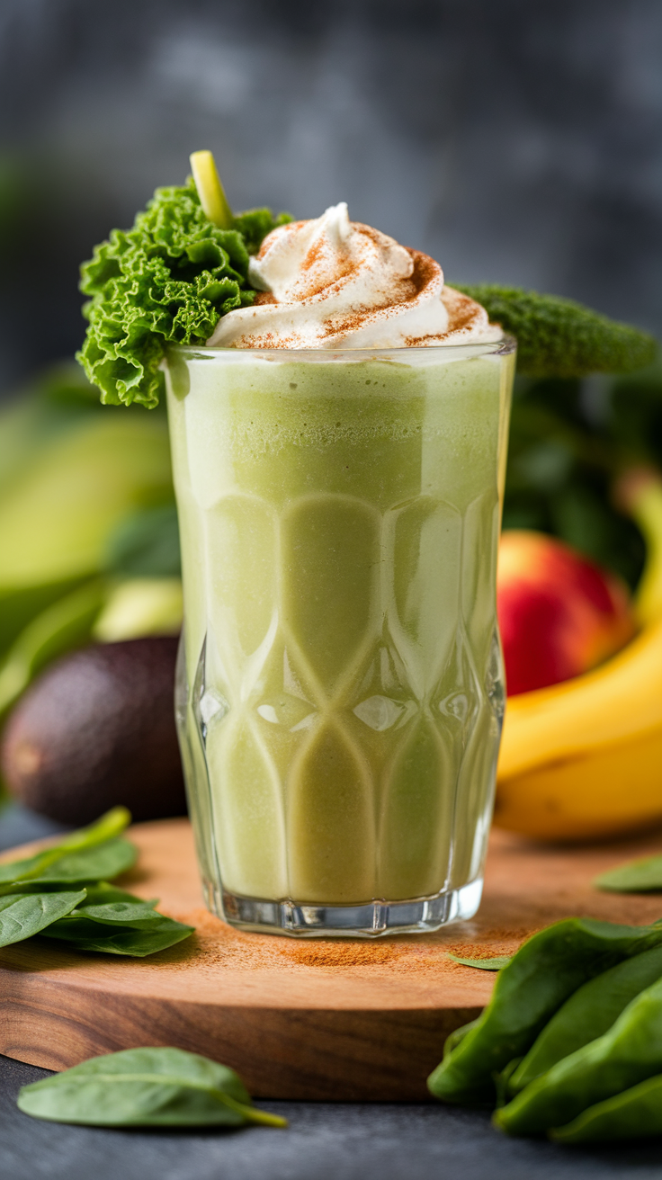 Best Green Smoothie for People Who Usually Avoid Green Smoothies - green smoothie glass
