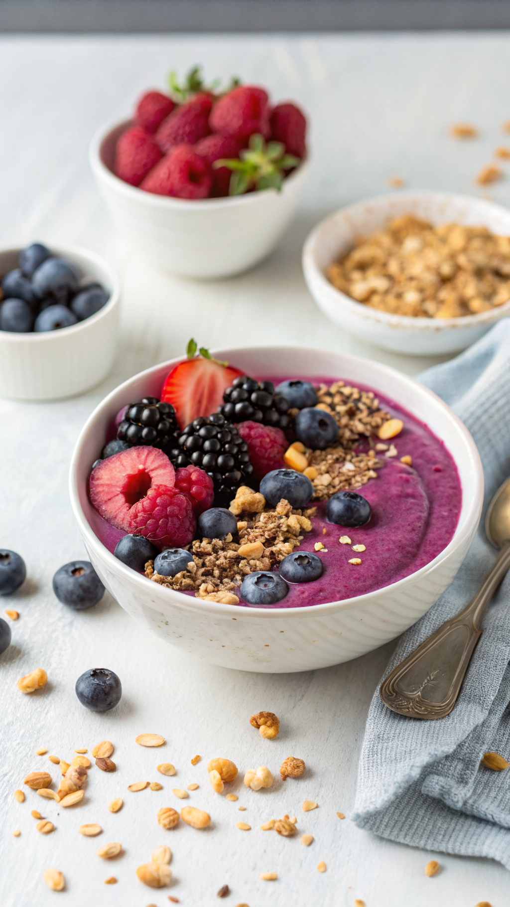 Breakfast Smoothie Bowl That Feels Like a Treat - smoothie bowl toppings