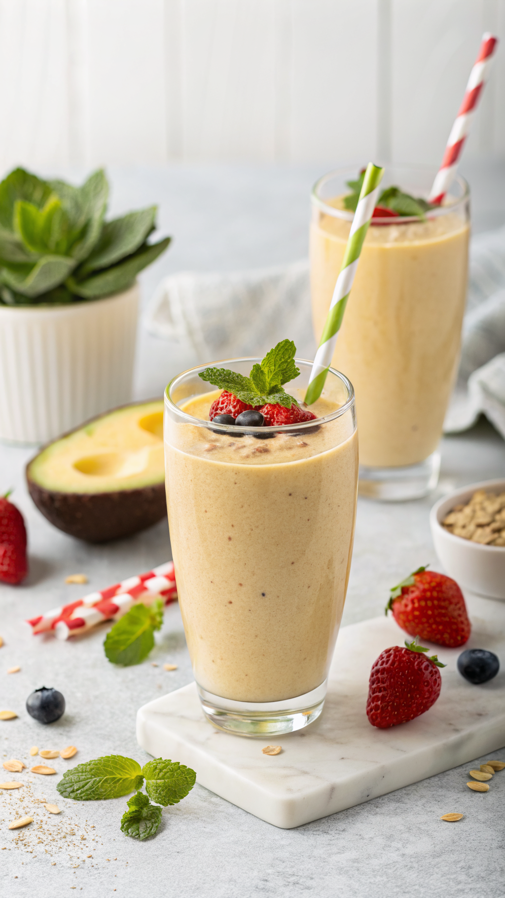 Bulking Smoothie - High-Calorie & High-Protein Smoothie Recipe - bulking smoothie jar