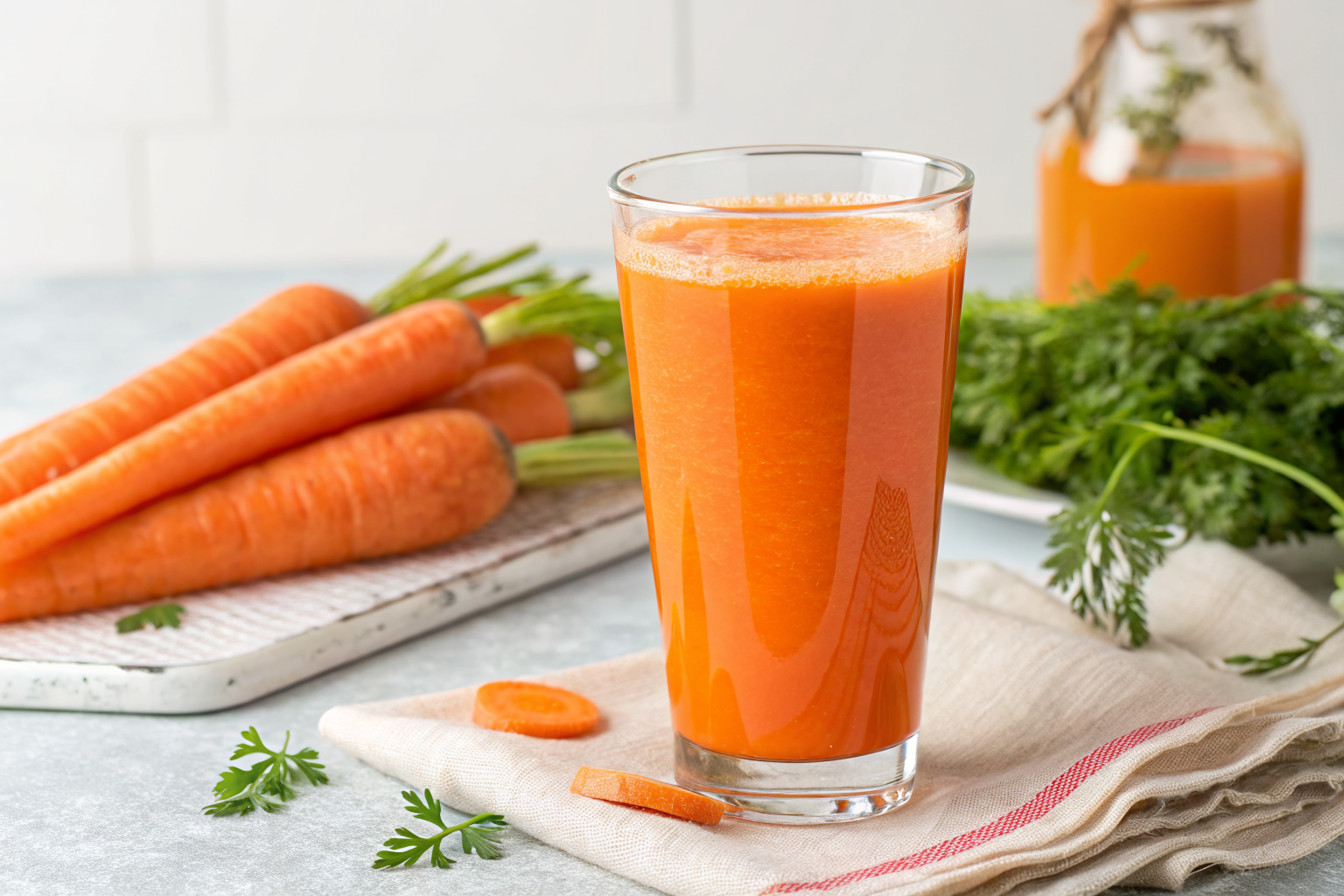 Carrot Juice Recipe That’s Sweet, Bright, and Homemade - carrot juice glass