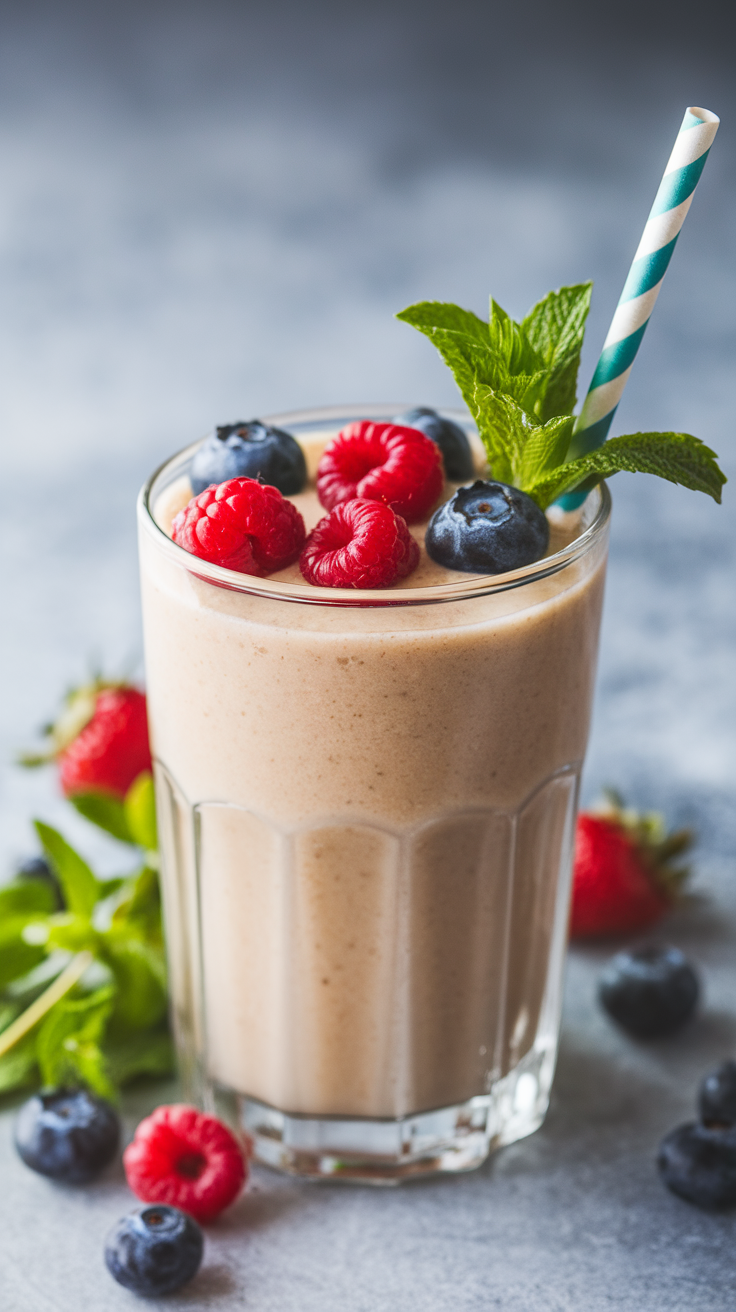 Cashew Smoothie That Turns Out Extra Creamy Every Time - cashew smoothie in blender