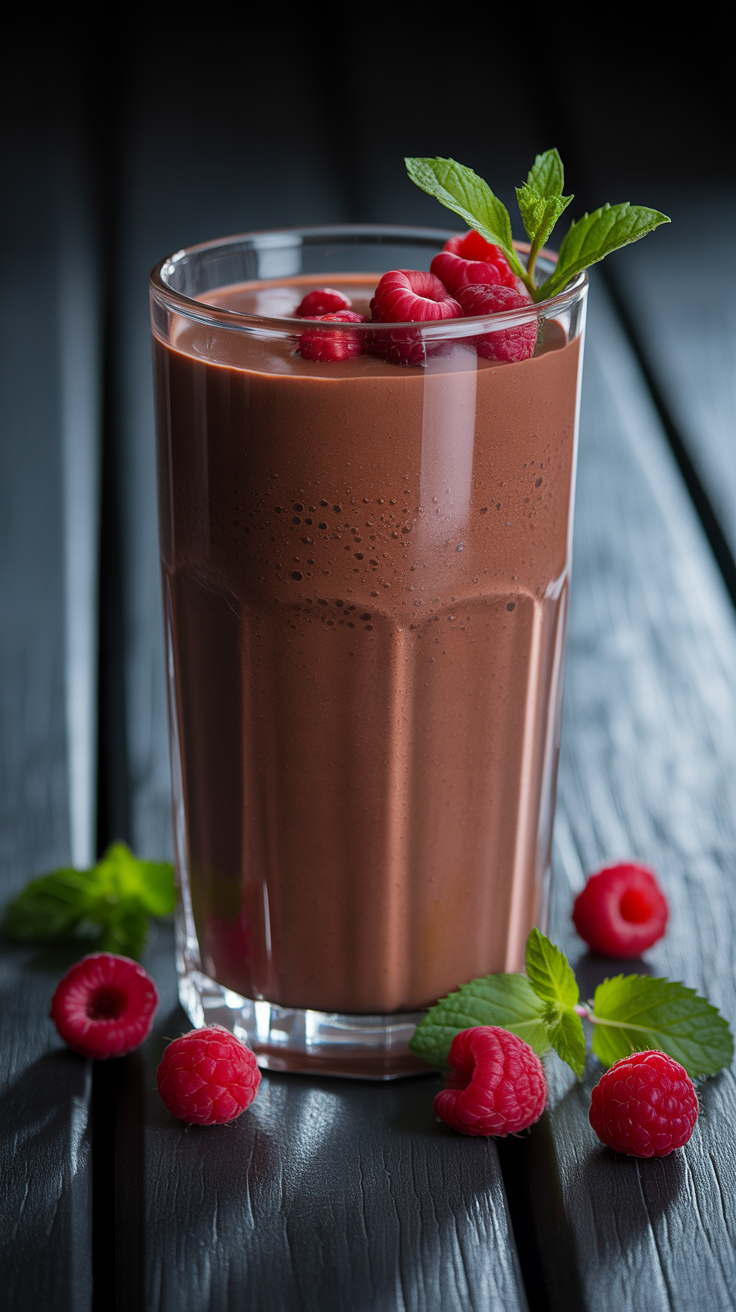 Chocolate Smoothie That Hits Every Time - chocolate smoothie glass