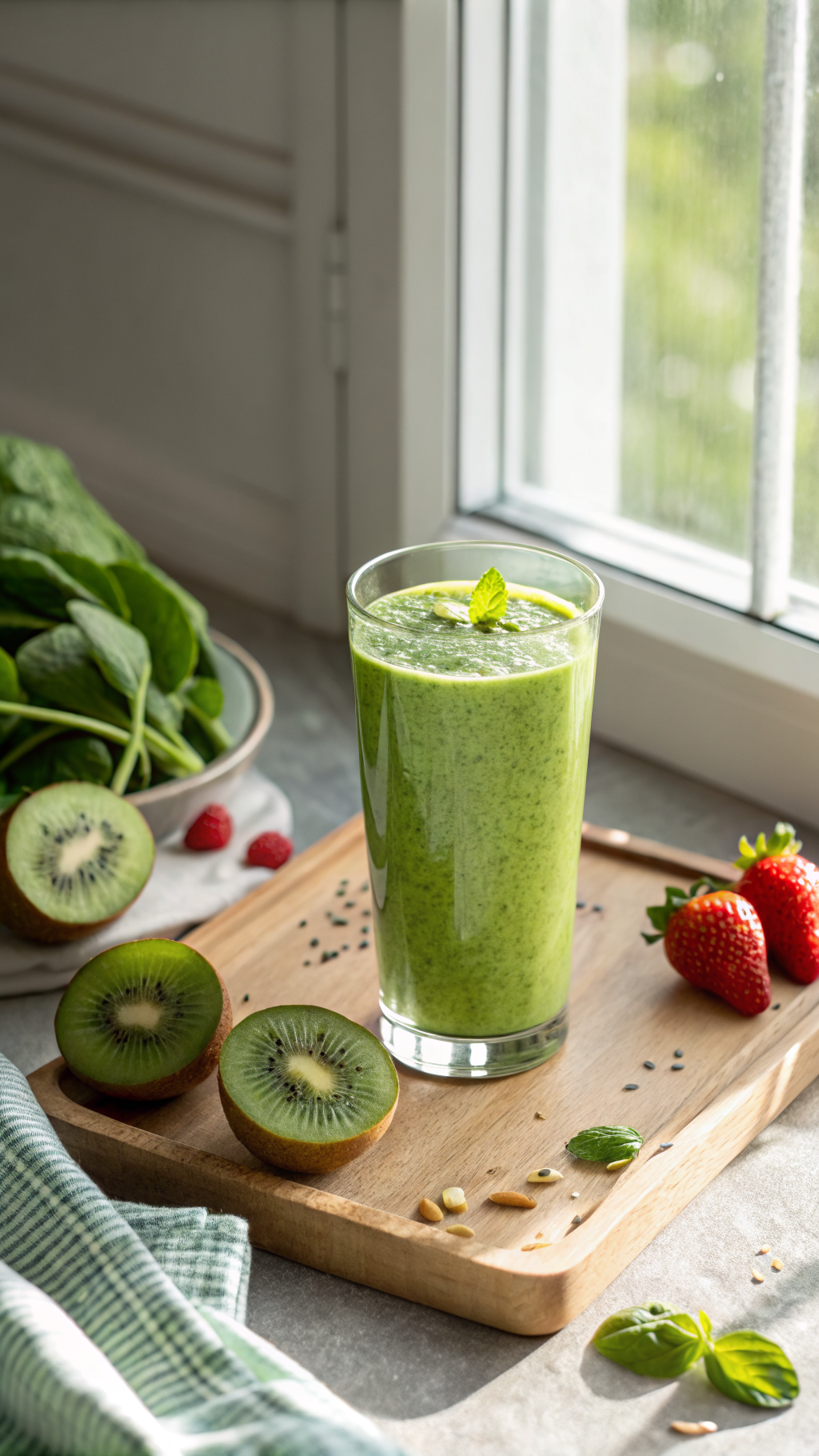 Clean Breakfast Smoothie That Feels Refreshing and Easy - green breakfast smoothie