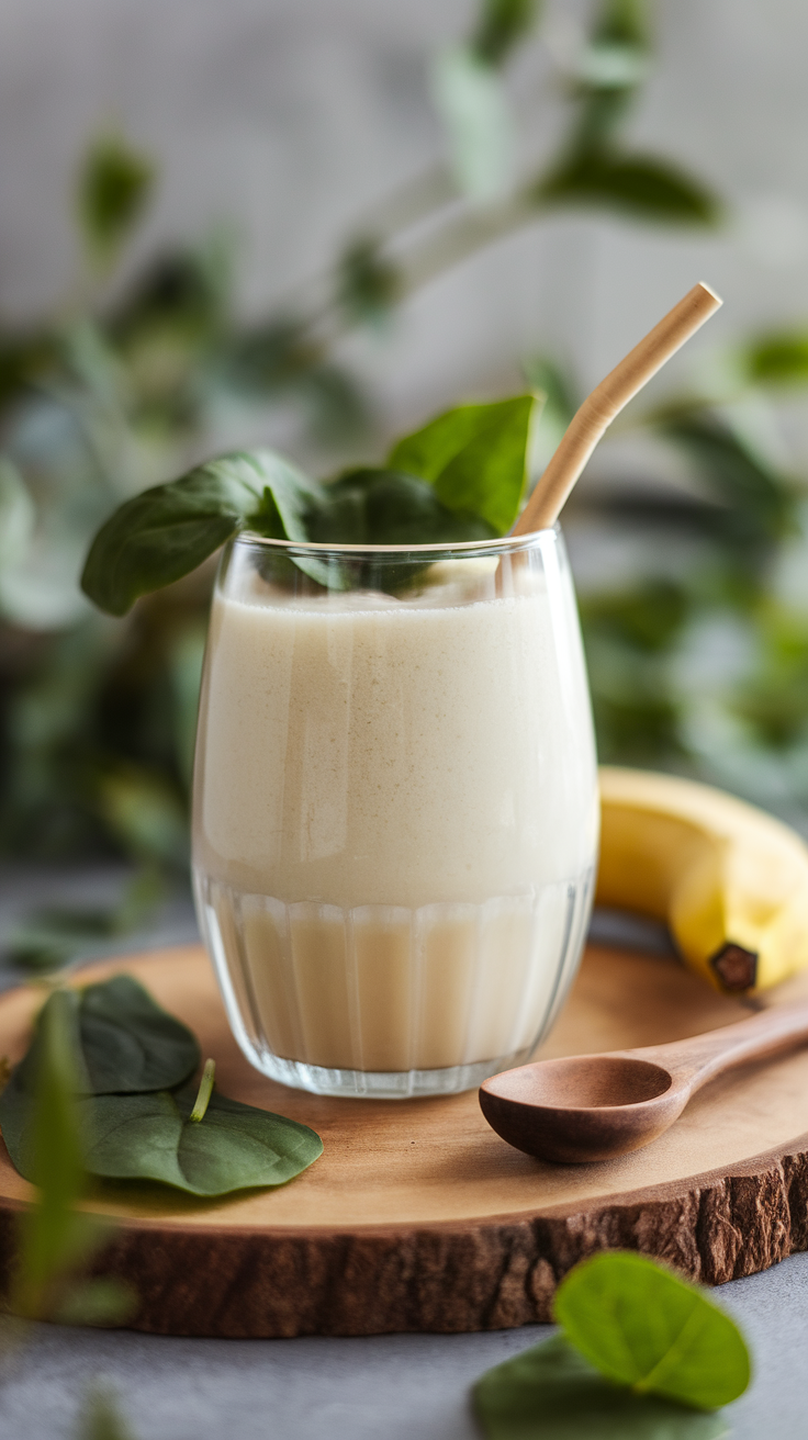 Coconut Smoothie for Hot Days When You Want Something Light - coconut smoothie glass