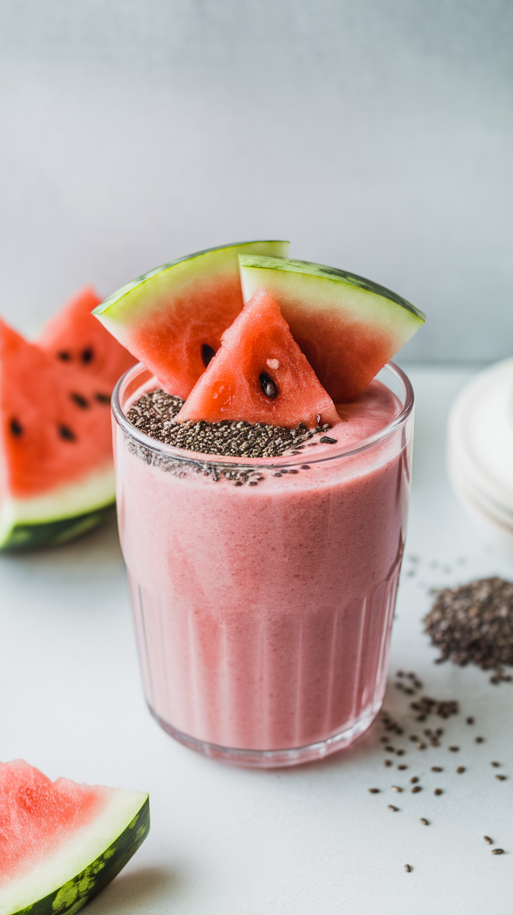 Cooling Smoothie for Days When It’s Too Hot to Eat - watermelon smoothie ingredients