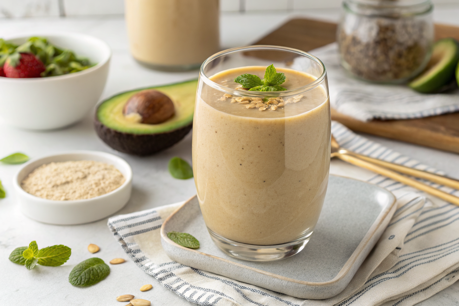 Creamy Healthy Smoothie That Does Not Feel Complicated - creamy smoothie glass