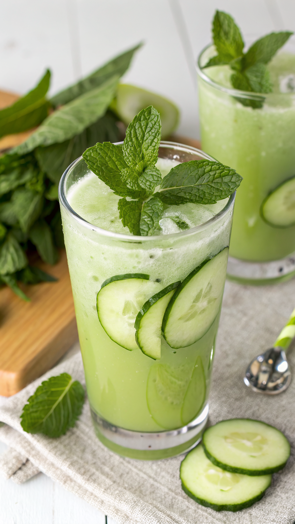 Cucumber Mint Juice Recipe That Tastes Like Spa Day in a Glass - cucumber mint juice blender