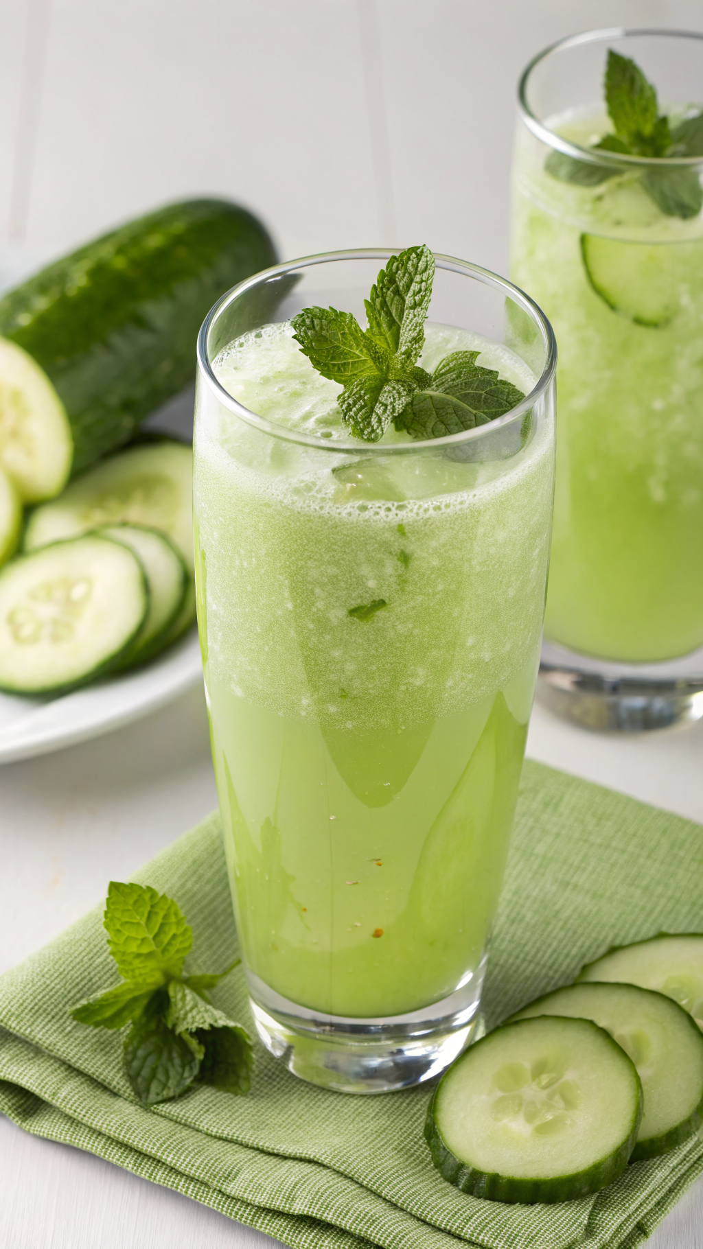 Cucumber Mint Juice Recipe That Tastes Like Spa Day in a Glass - cucumber mint juice pitcher