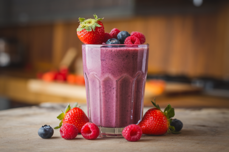 Daily Smoothie Recipe That Feels Simple Enough To Actually Repeat - berry smoothie glass