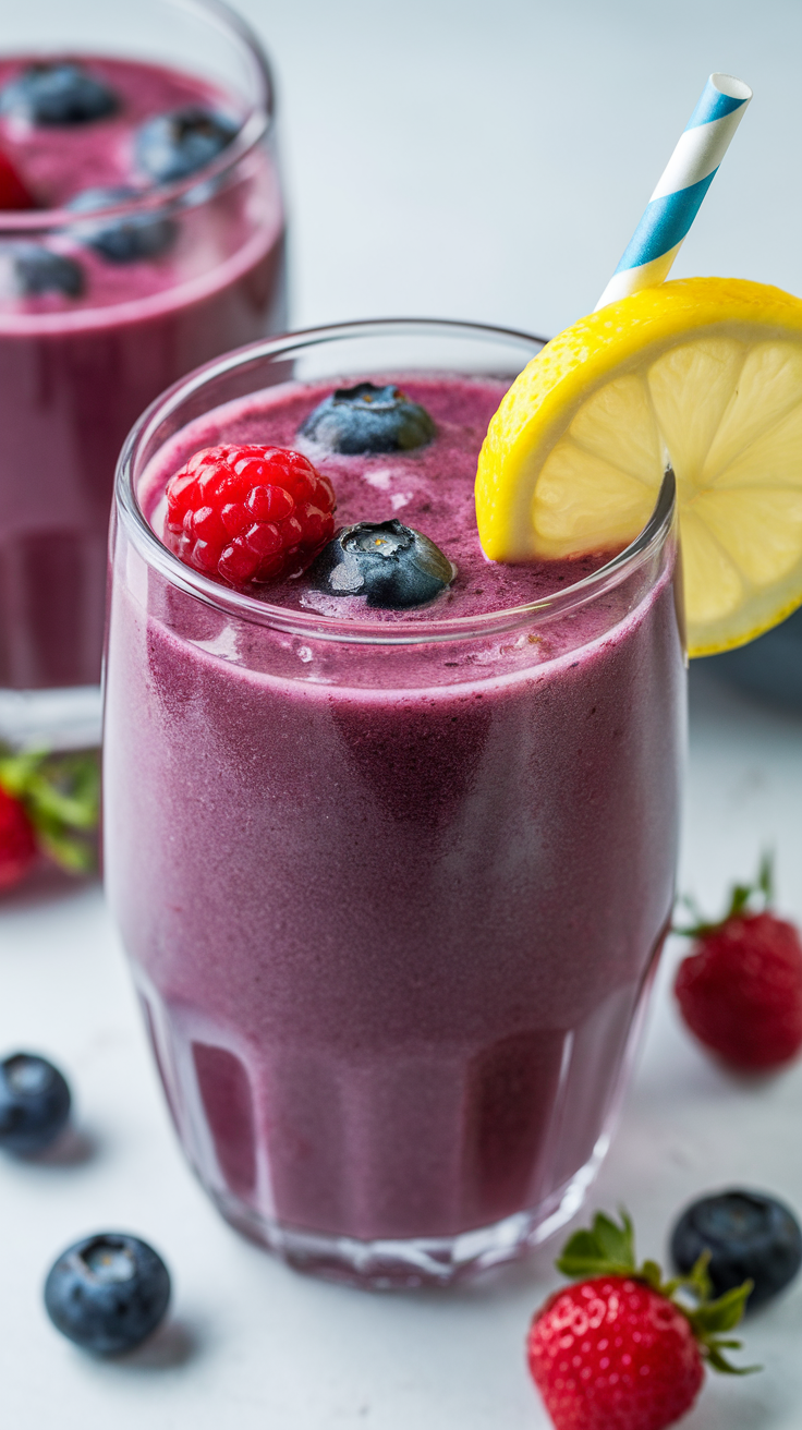 Daily Smoothie Recipe That Feels Simple Enough To Actually Repeat - berry smoothie glass