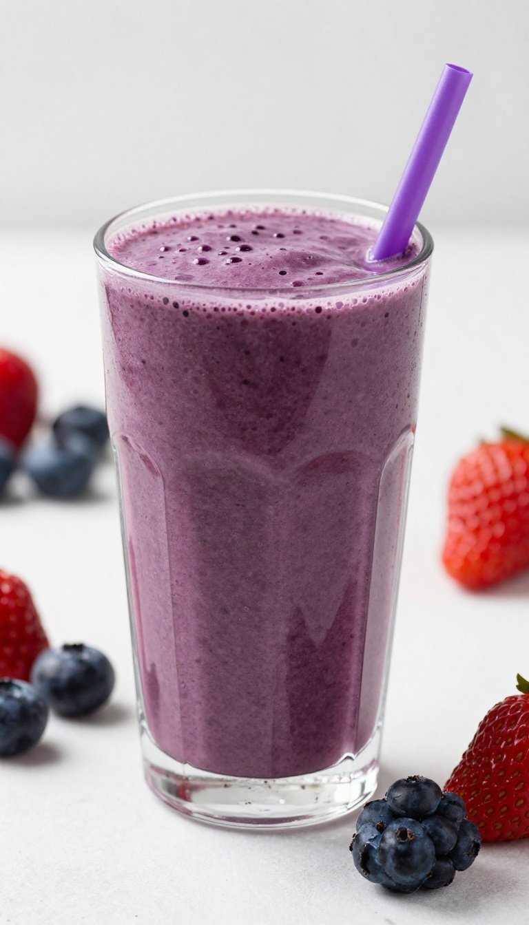 Daily Smoothie Recipe That Feels Simple Enough To Actually Repeat - berry smoothie glass