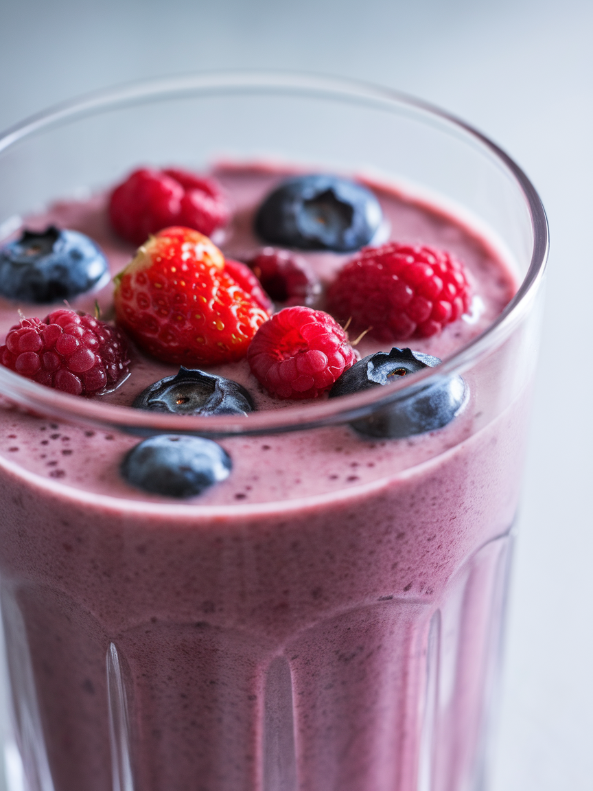 Dairy Free Berry Smoothie Recipe That Doesn’t Miss a Thing - berry smoothie blender