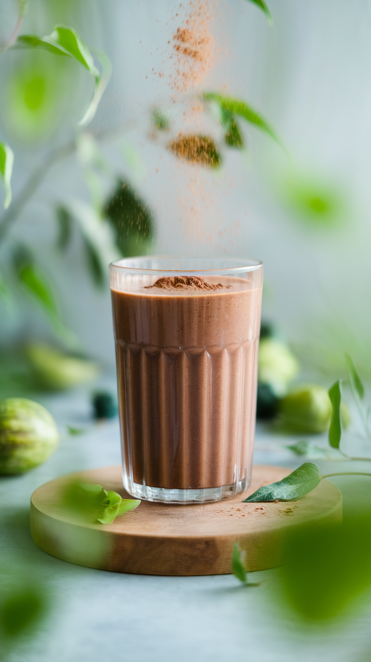 Dessert Smoothie That Feels a Little Too Good for Breakfast - chocolate smoothie blender