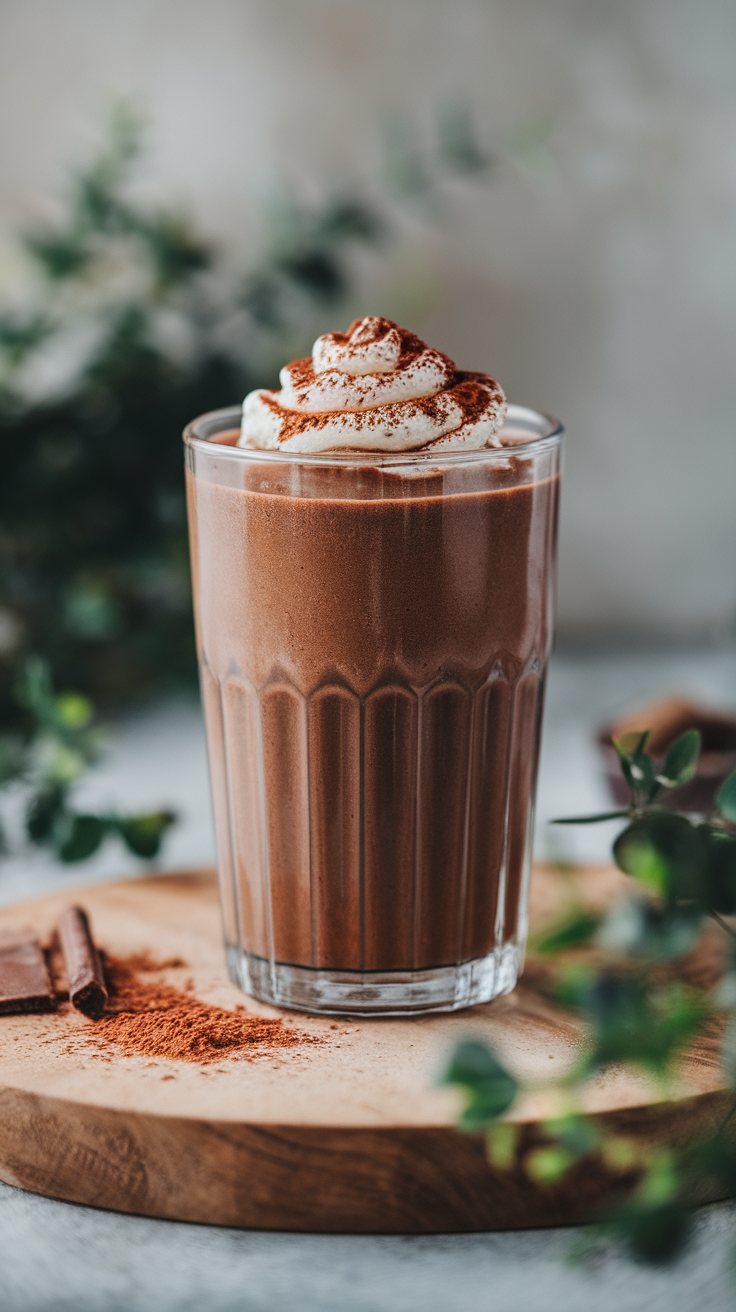 Dessert Smoothie That Feels a Little Too Good for Breakfast - chocolate smoothie bowl