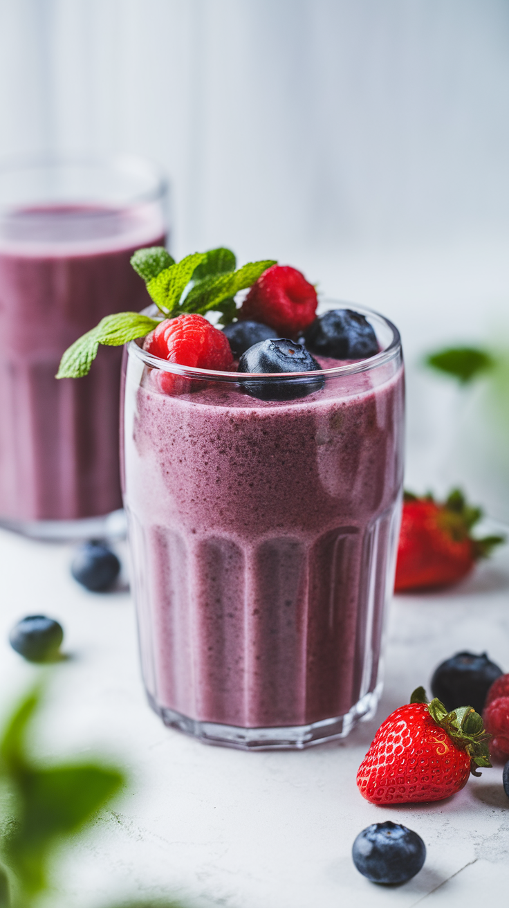 Easy Breakfast Smoothie You Can Make Half Awake - breakfast smoothie glass