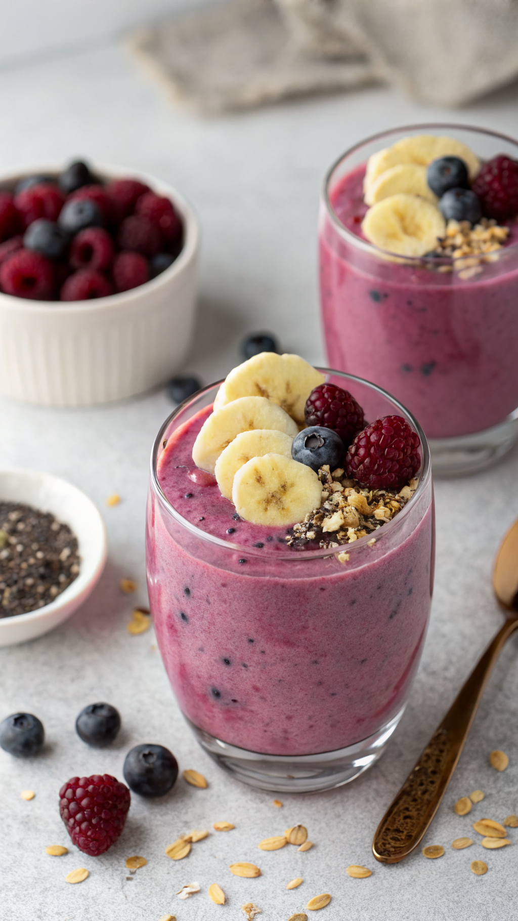 Easy Healthy Smoothie You Can Make Every Single Day - berry banana smoothie