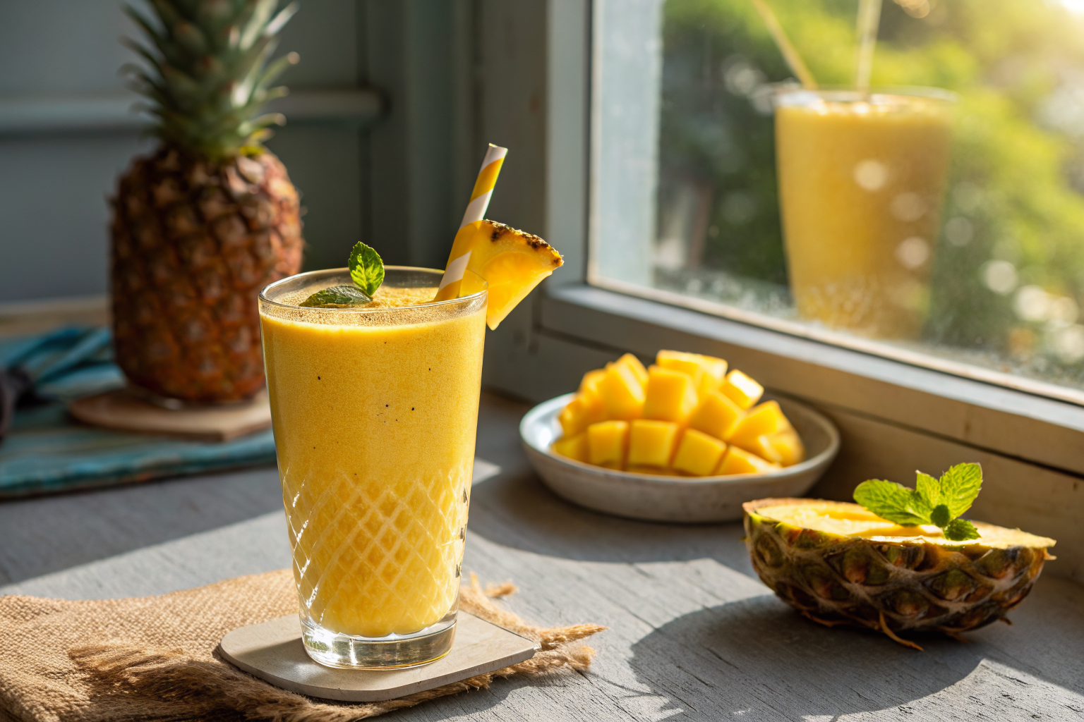 Easy Mango Pineapple Breakfast Smoothie That Tastes Tropical - mango pineapple smoothie