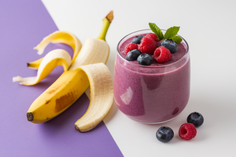 Easy Smoothie Recipe You Can Make Without Measuring Anything - banana berry smoothie