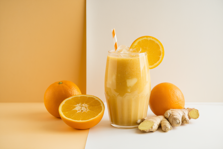 Energy Smoothie Without Coffee That Still Wakes You Up - citrus ginger smoothie