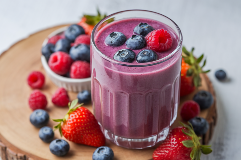 Everyday Smoothie You Will Not Get Tired Of After One Week - berry smoothie glass
