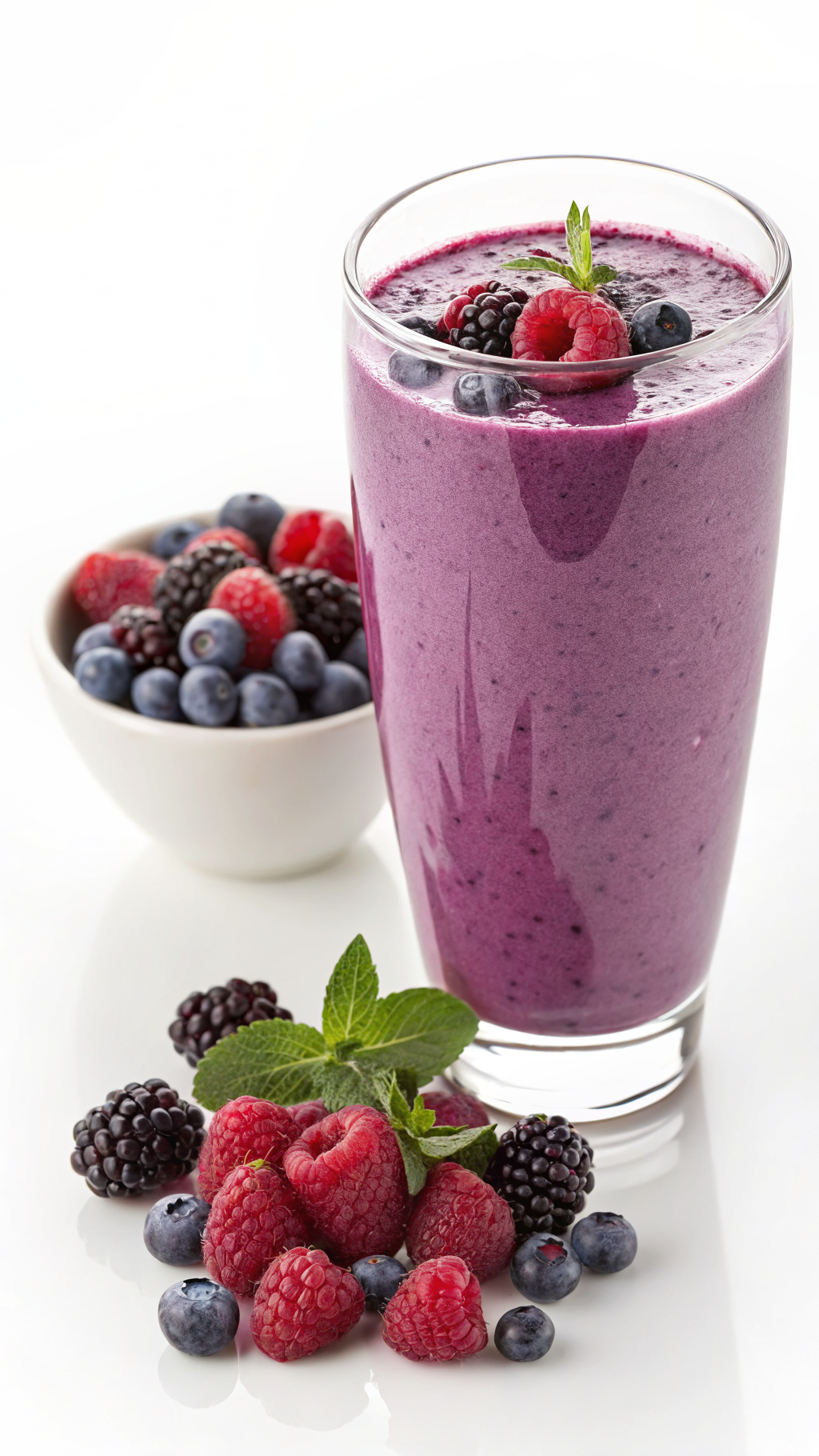 Feel Good Smoothie That Is Simple but Hits the Right Spot - berry smoothie glass