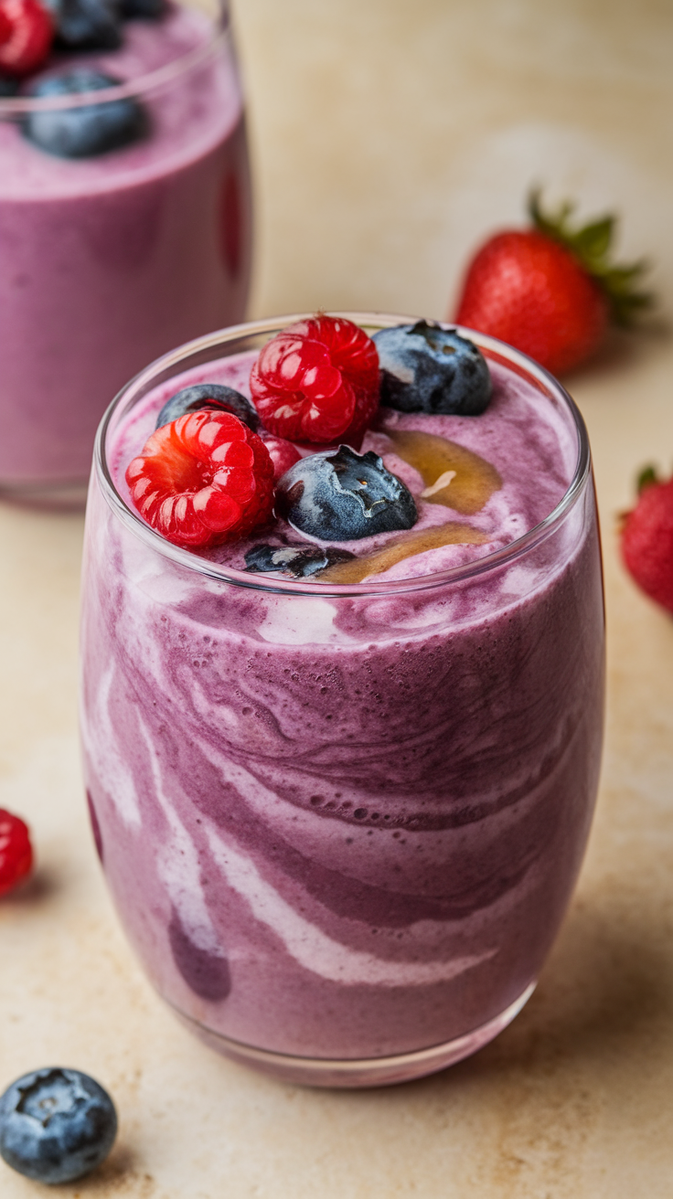 Filling Smoothie for Days When You Don’t Want to Snack Constantly - berry smoothie ingredients