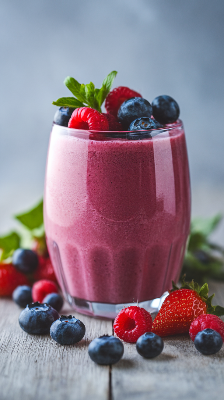 Fresh Berry Smoothie That Tastes Like Something You’d Order Out - berry smoothie ingredients