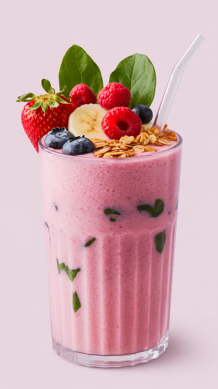 Frozen Fruit Smoothie That Comes Out Perfectly Thick Every Time - blended fruit smoothie