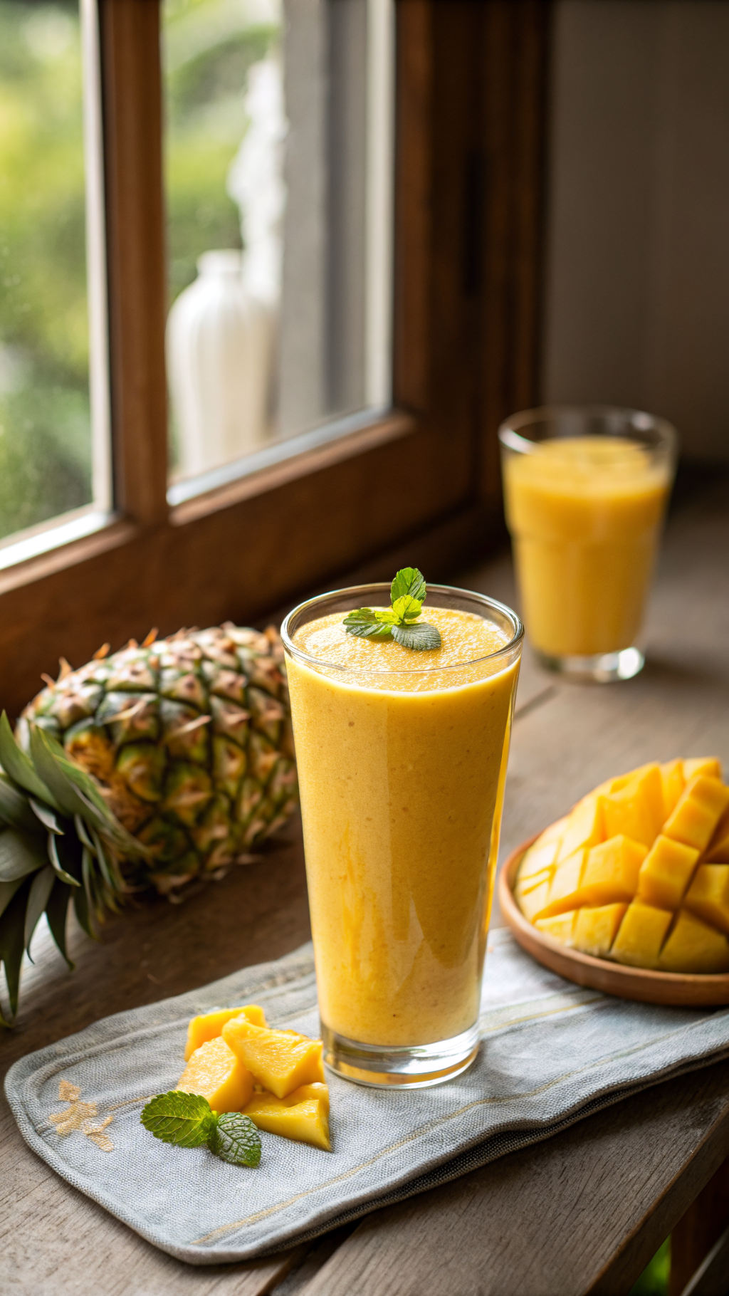 Frozen Mango Pineapple Smoothie Recipe That Tastes Like Pure Summer - mango pineapple smoothie