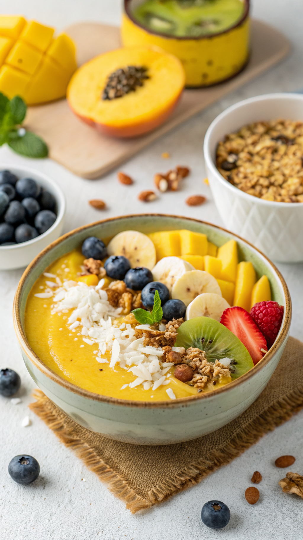 Fruit Smoothie Bowl That Feels Bright and Refreshing - fruit smoothie bowl