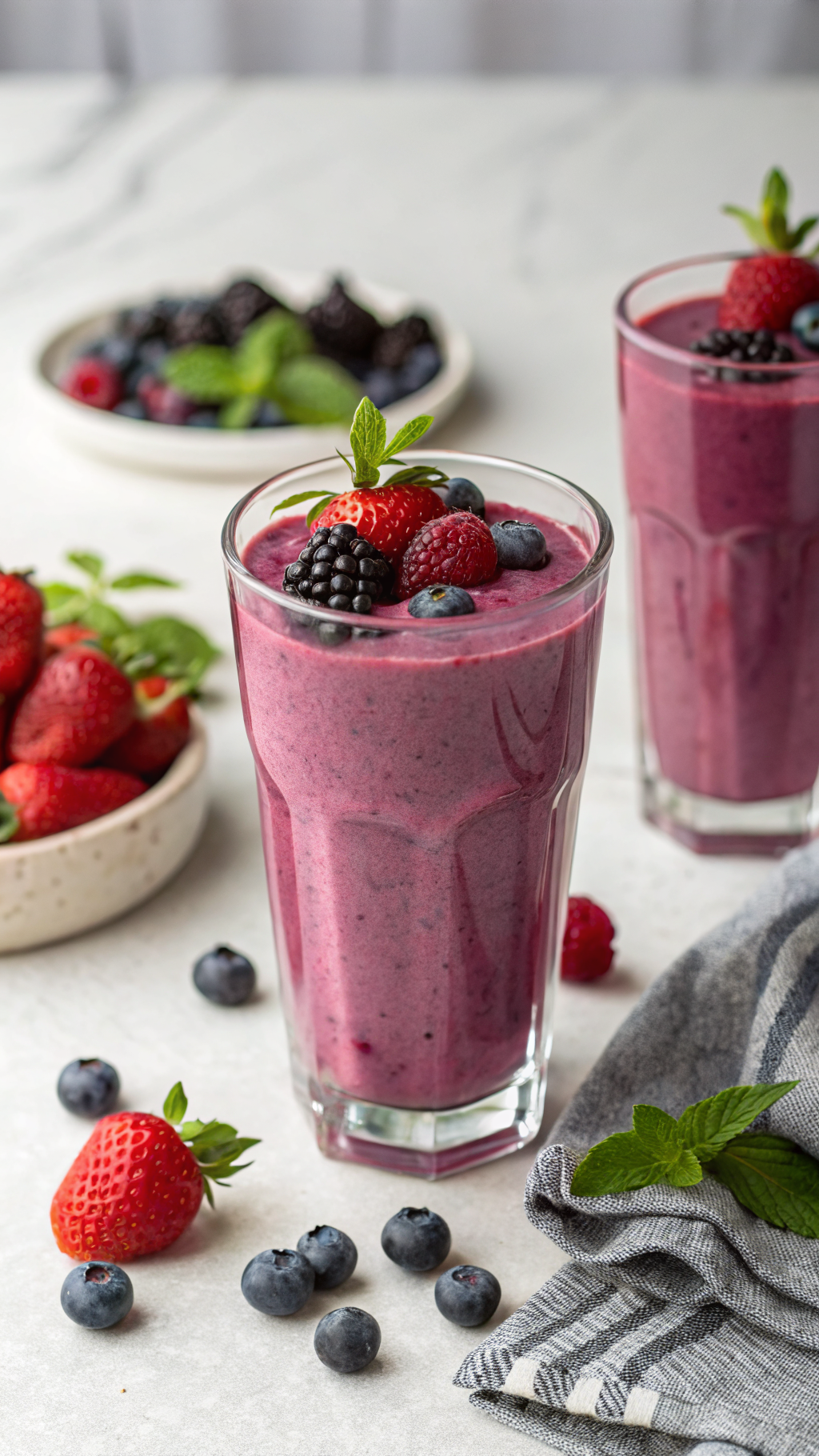 Go To Smoothie Recipe That Just Always Works - berry smoothie blender