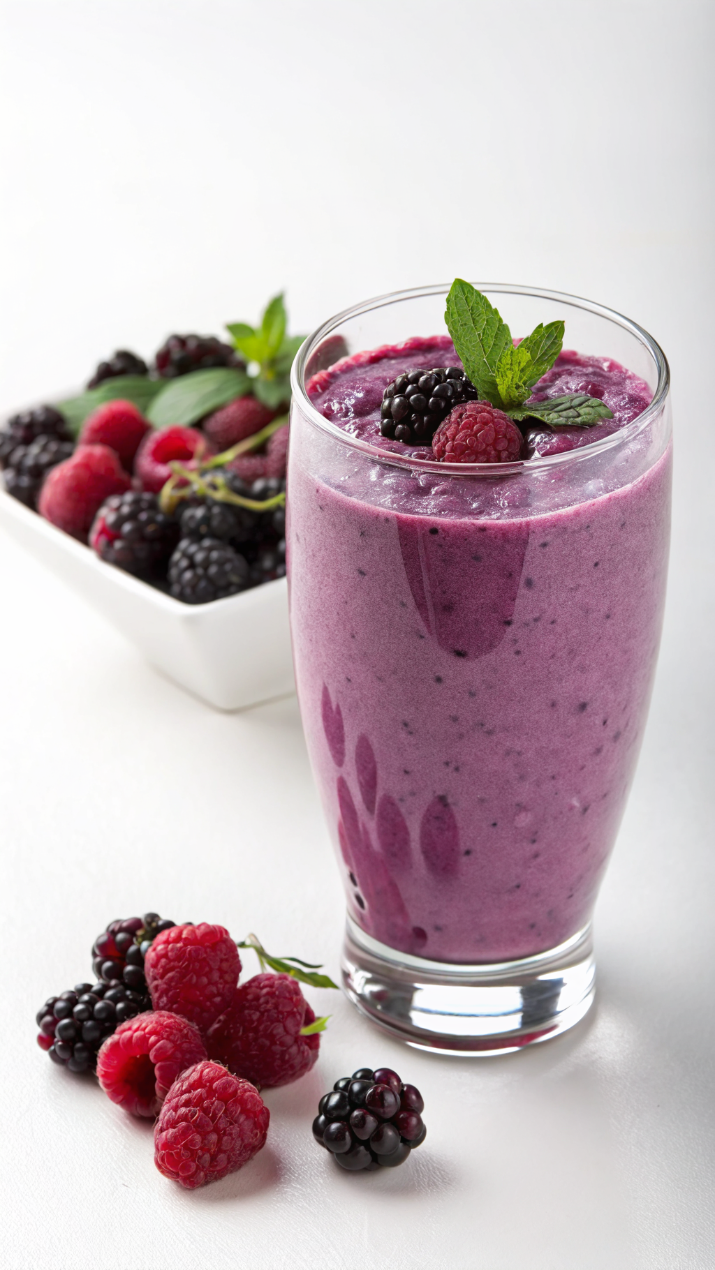 Go To Smoothie Recipe That Just Always Works - berry smoothie glass