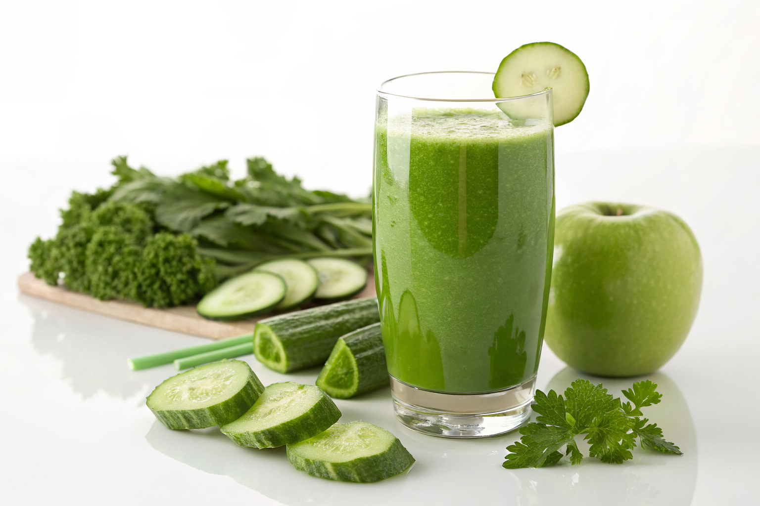 Green Juice for Bloating When You Want to Feel Lighter Fast - green juice glass