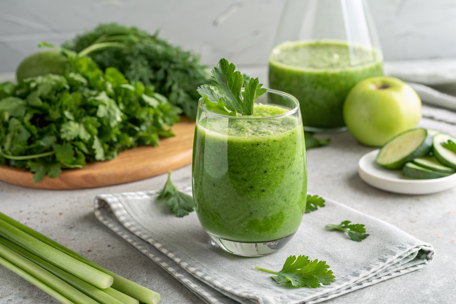 Green Juice with Spinach and Apple That Tastes Surprisingly Good - green juice glass