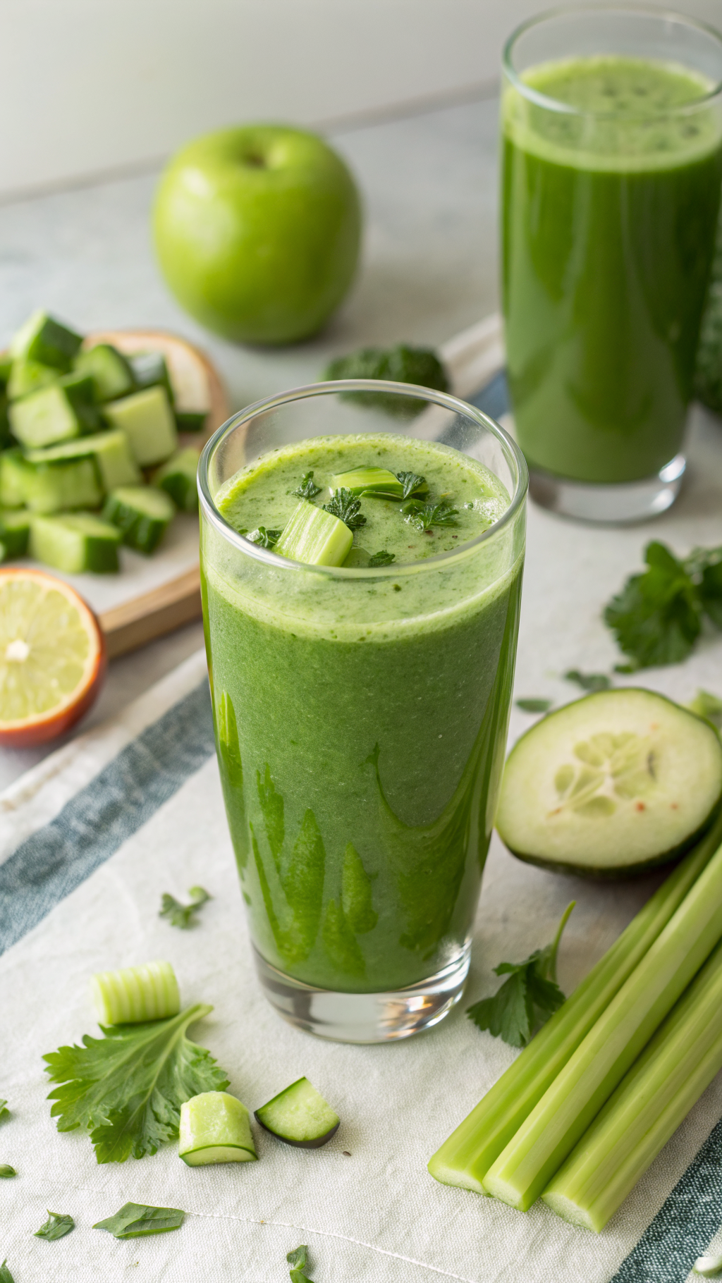 Green Juice with Spinach and Apple That Tastes Surprisingly Good - green juice ingredients
