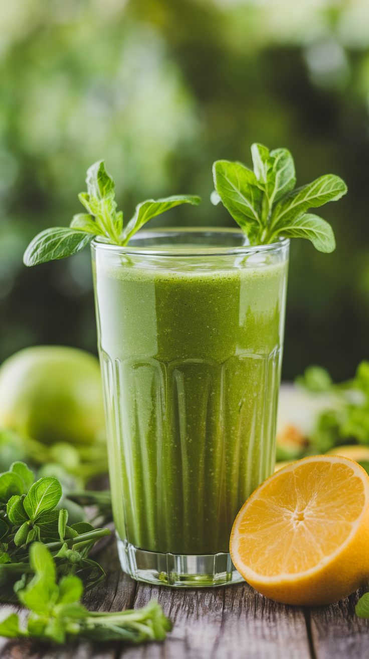 Green Smoothie for Beginners Who Do Not Want It To Taste Too Green - green smoothie glass