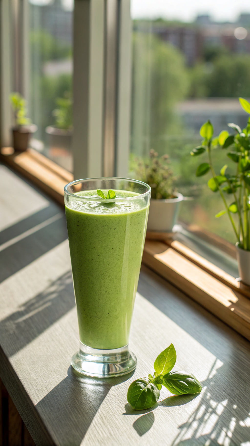 Green Smoothie for Digestion That’s Gentle, Easy, and Delicious - green smoothie pouring