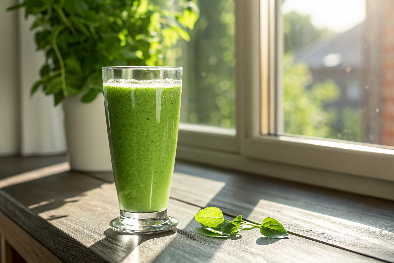 Green Smoothie for Weight Loss That’s Actually Drinkable - green smoothie glass