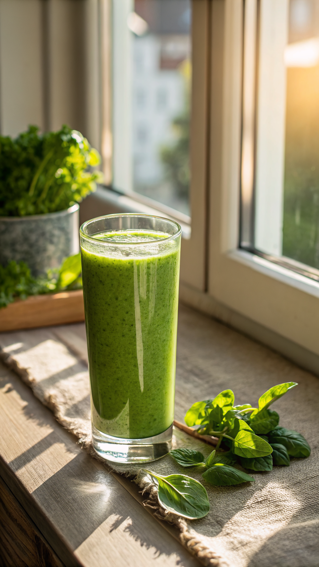 Green Smoothie That Doesn’t Taste Green and Still Feels Healthy - green smoothie glass