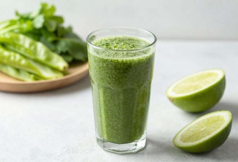 Green Smoothie That Tastes Good Without a Bunch of Weird Ingredients - green smoothie glass