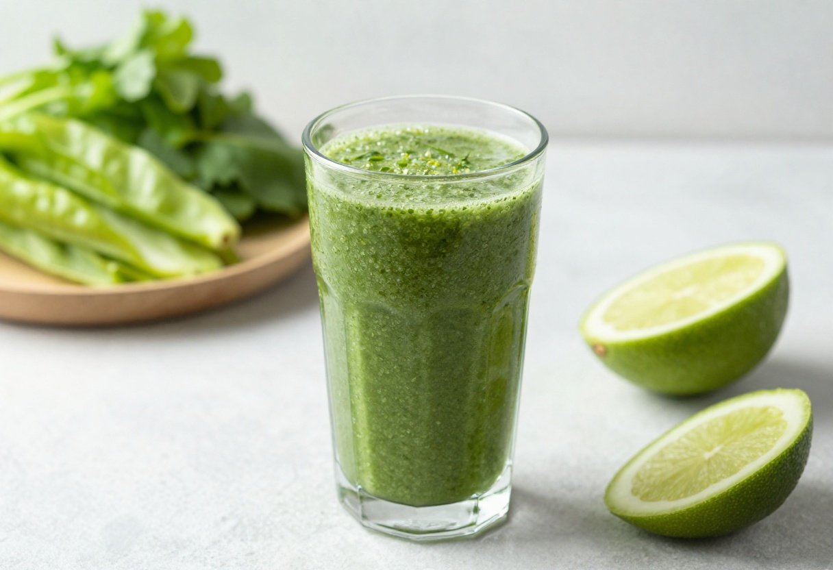 Green Smoothie That Tastes Good Without a Bunch of Weird Ingredients - green smoothie glass