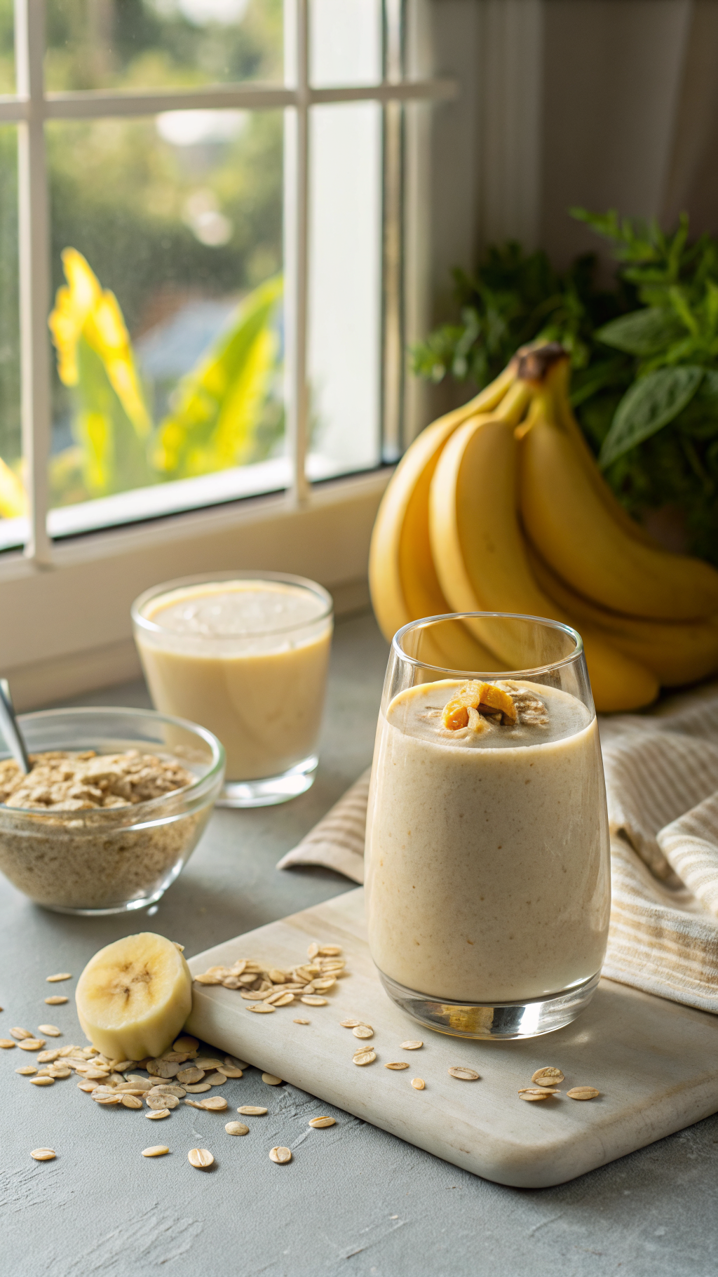 Healthy Banana Oat Breakfast Smoothie for Busy Mornings - banana oat smoothie