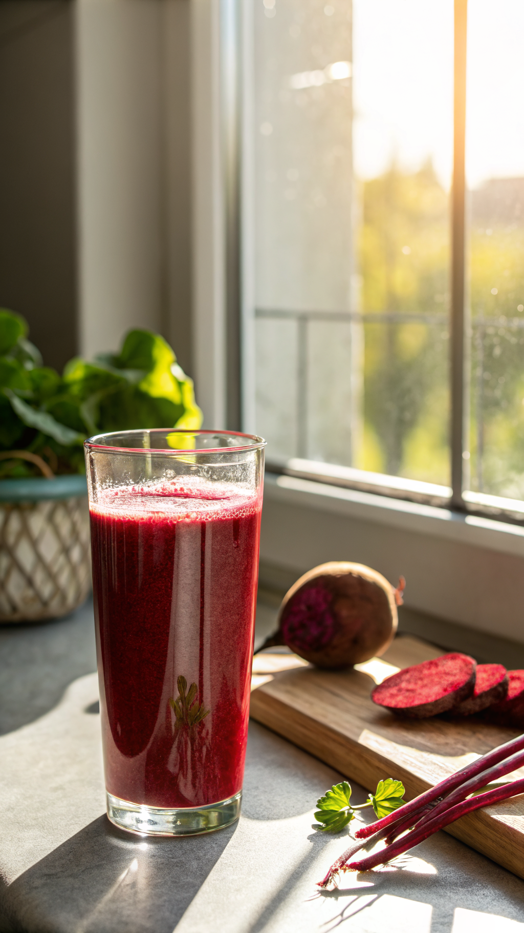 Healthy Beet Breakfast Juice That Feels Like a Real Reset - beet breakfast juice pour