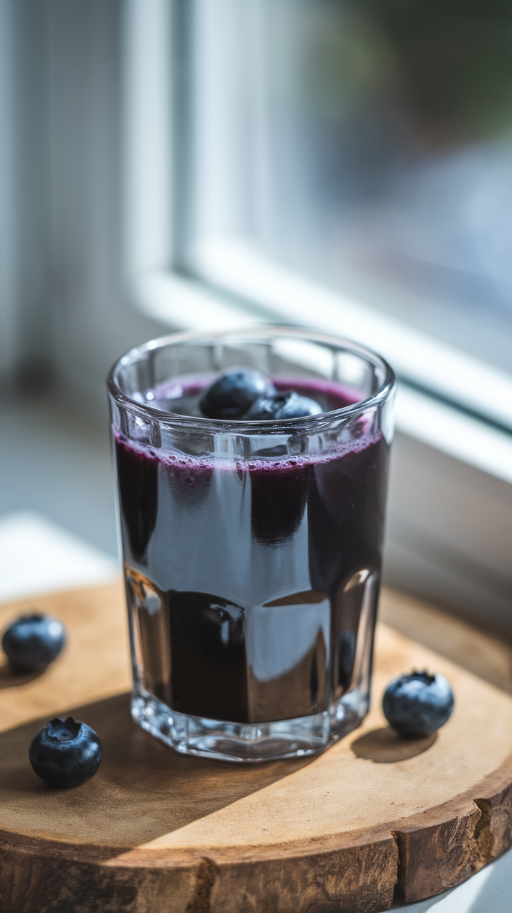Healthy Blueberry Breakfast Juice That Feels Bright and Light - blueberry juice ingredients