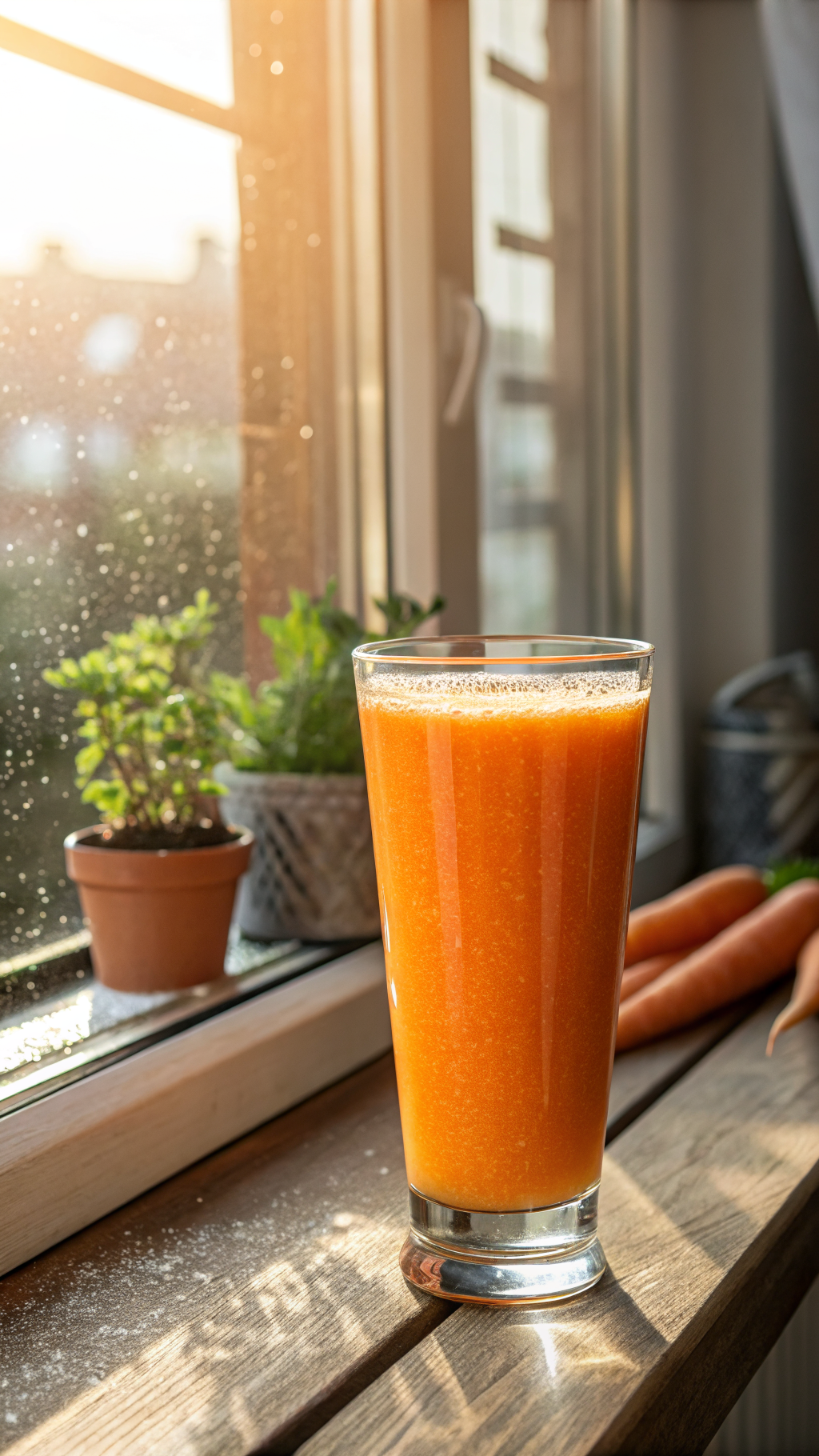 Healthy Carrot Orange Breakfast Juice for a Bright, Feel-Good Start - carrot orange juice pour