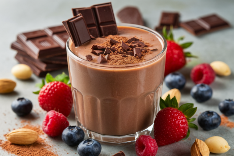Healthy Dessert Smoothie That Hits the Spot Without Feeling Heavy - chocolate dessert smoothie