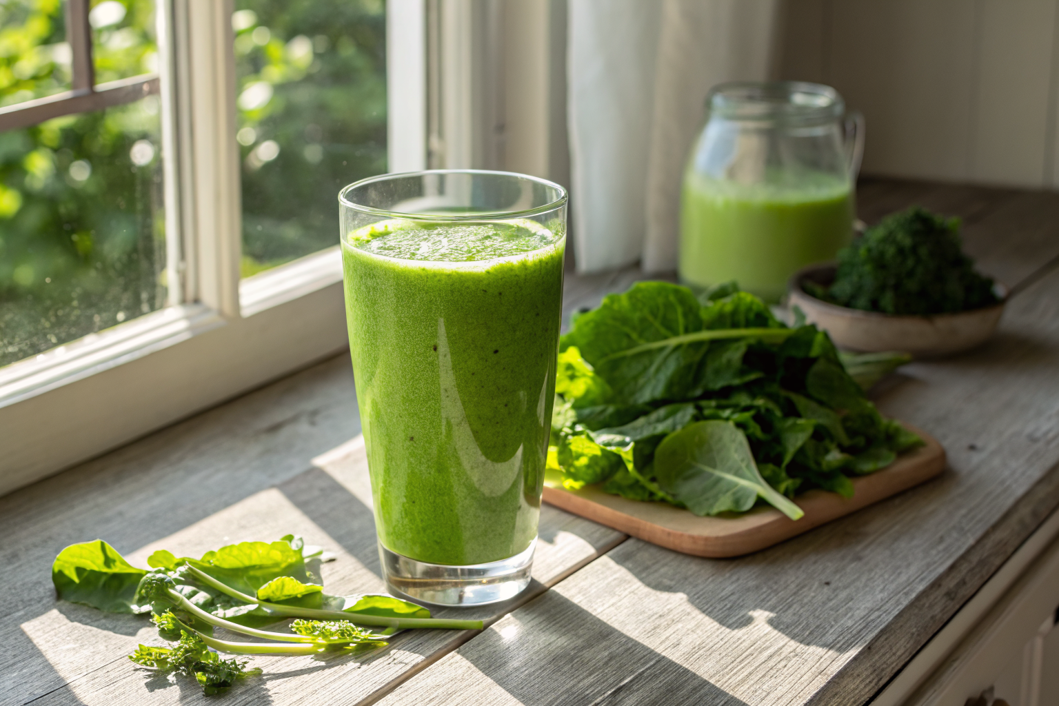 Healthy Green Smoothie Recipe for When You Want to Reset - green smoothie glass
