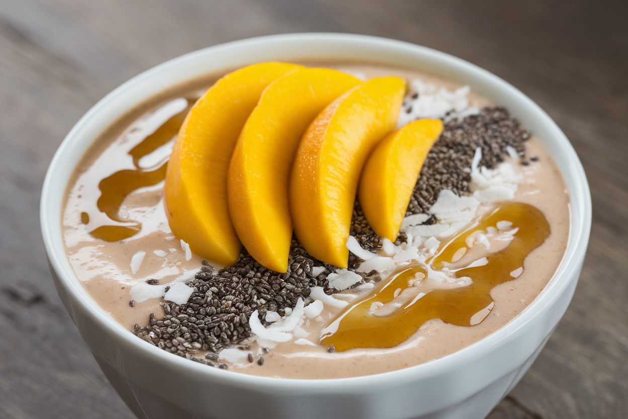 Healthy Mango Smoothie Bowl Ideas That Feel Bright and Summery - mango smoothie bowl