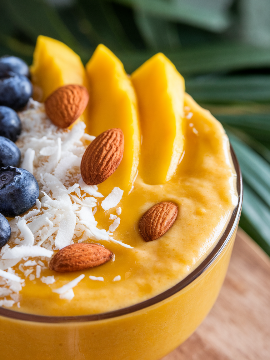 Healthy Mango Smoothie Bowl Ideas That Feel Bright and Summery - mango smoothie bowl